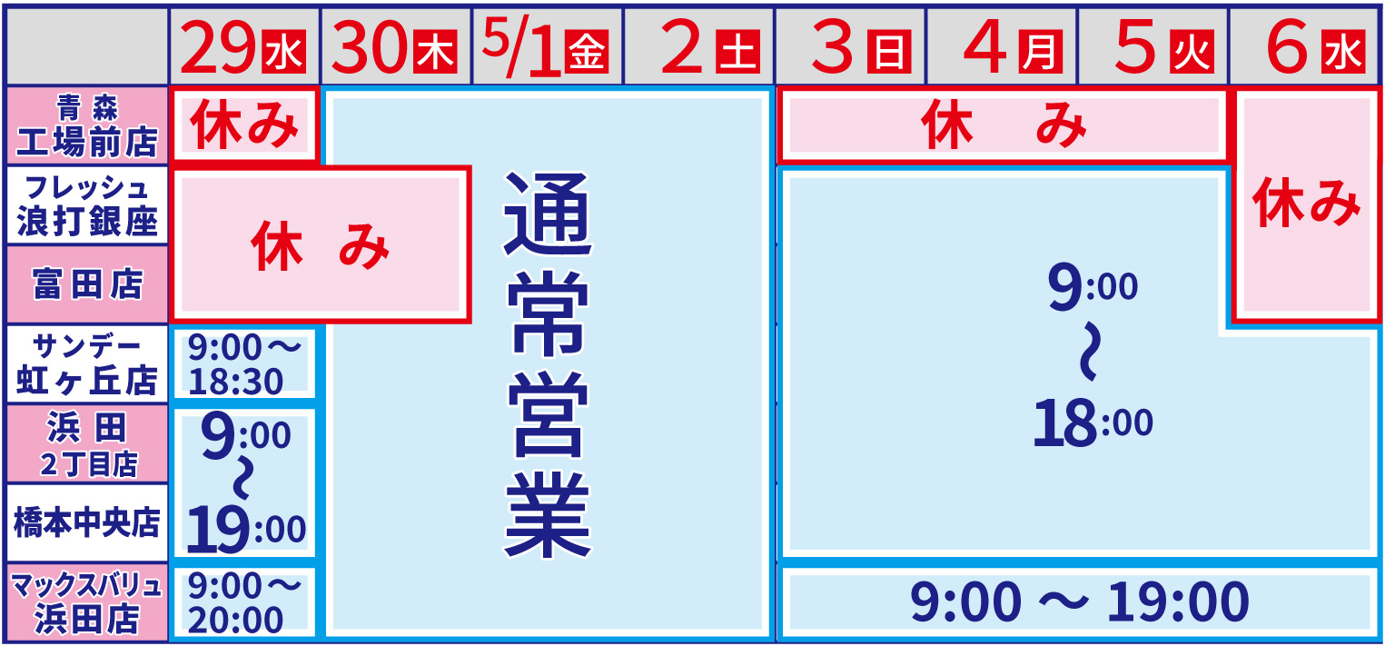 ゴールデンウイーク